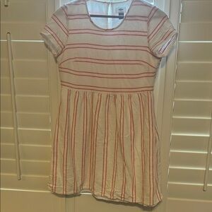 Old Navy Dress with Pink and White Stripes